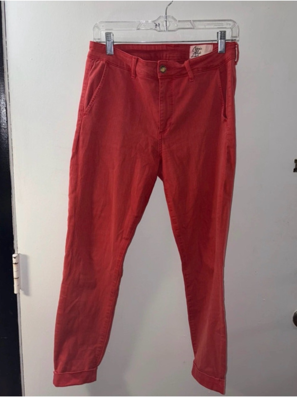 Women’s Straight Leg Pants in Red — Classic Everyday Style